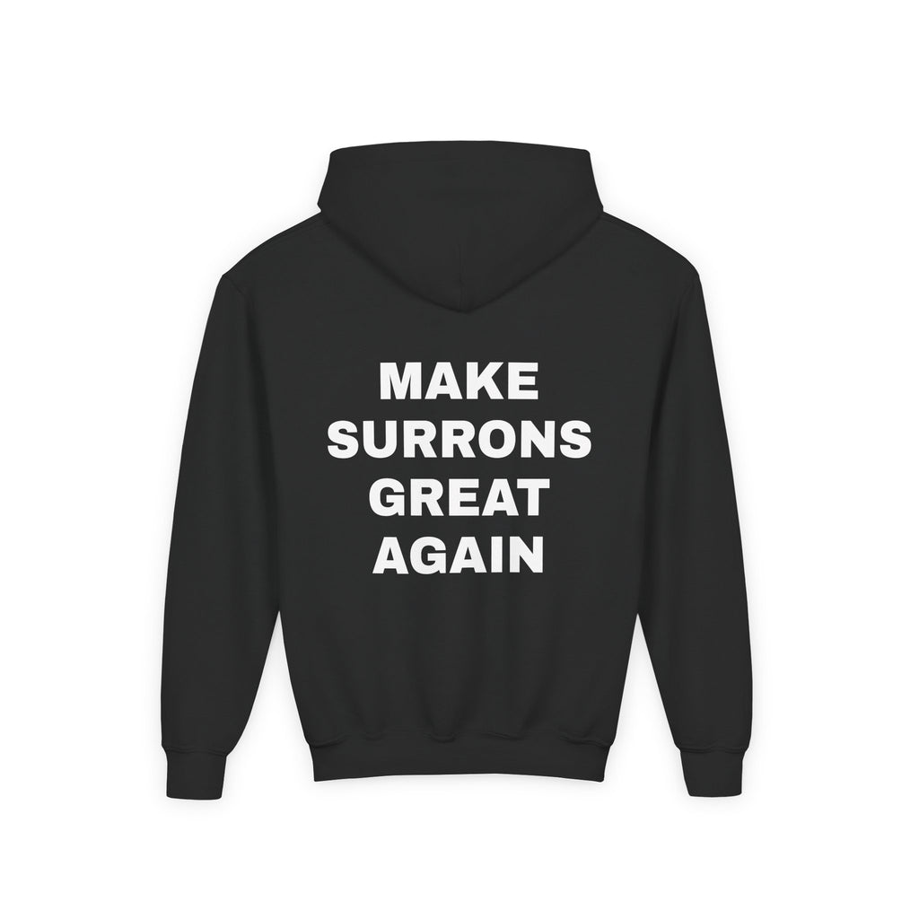 Youth Hoodie — "Make Surrons Great Again" Bold Back Print